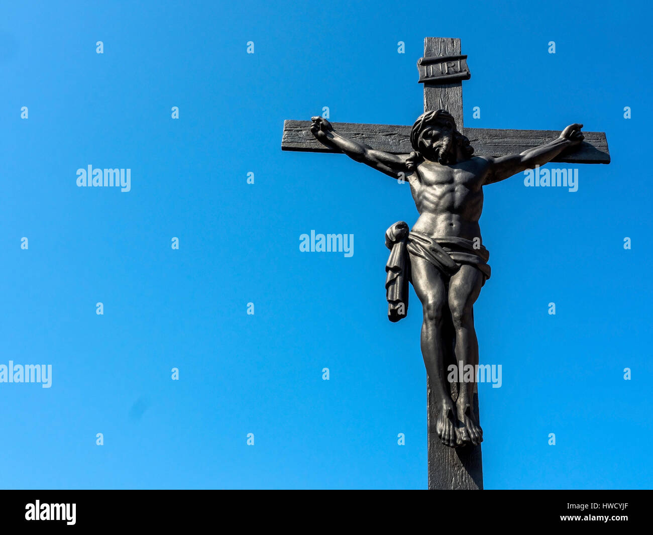 Crucifixion Jesus Christ. Symbolic photo for Easter., Kreuzigung ...