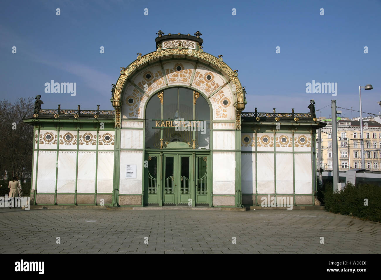 'Vienna, U railway station Karl's place [(c) www.BilderBox.com, Erwin Wodicka, colonist's line 3, A-4062 Thening, Tel. + 43 676 5103678th uses only ag Stock Photo