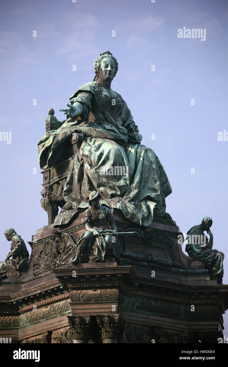 'Vienna, Maria's Theresia monument [(c) www.BilderBox.com, Erwin Wodicka, colonist's line 3, A-4062 Thening, Tel. + 43 676 5103678th uses only against Stock Photo