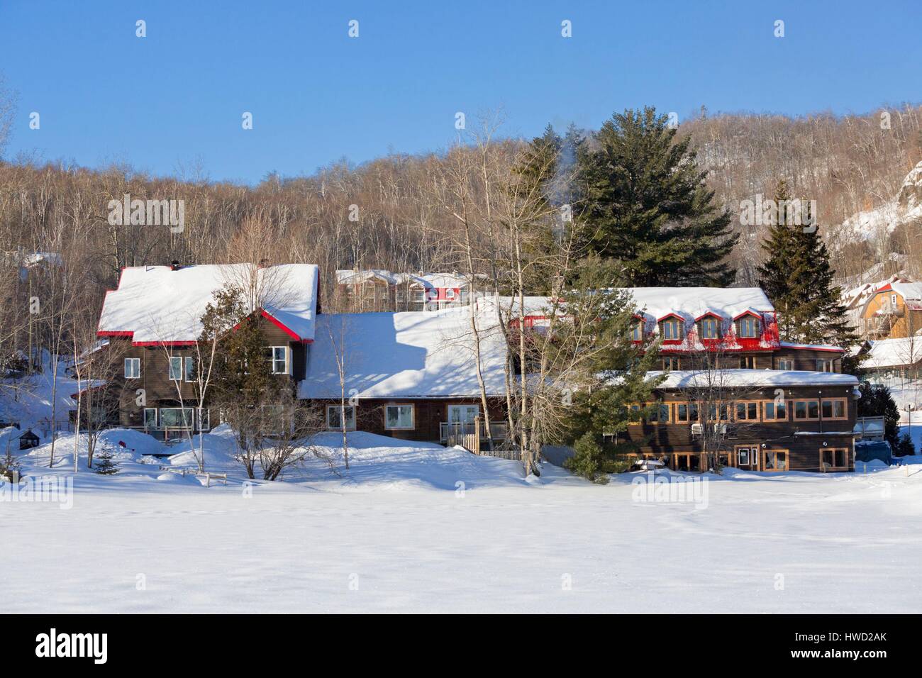 Canada, Quebec province, the Laurentians, Saint Hippolyte, the Auberge