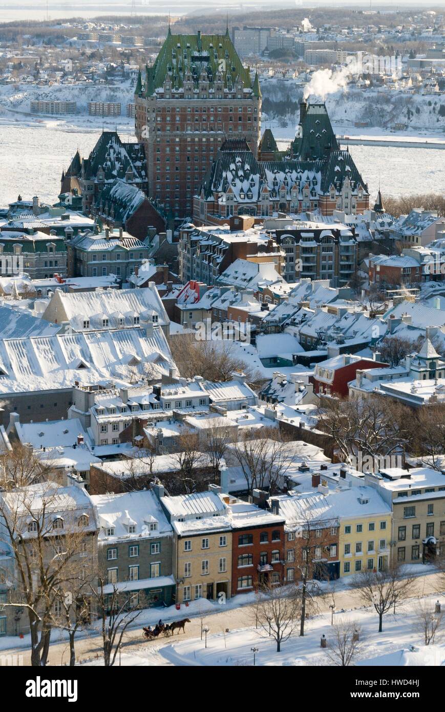 Canada, Quebec, Quebec City, Upper Town in Old Quebec listed as World