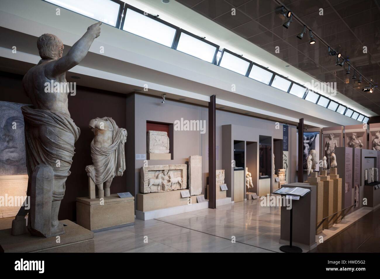 Greece, Central Macedonia Region, Thessaloniki, Archeological Museum, interior Stock Photo