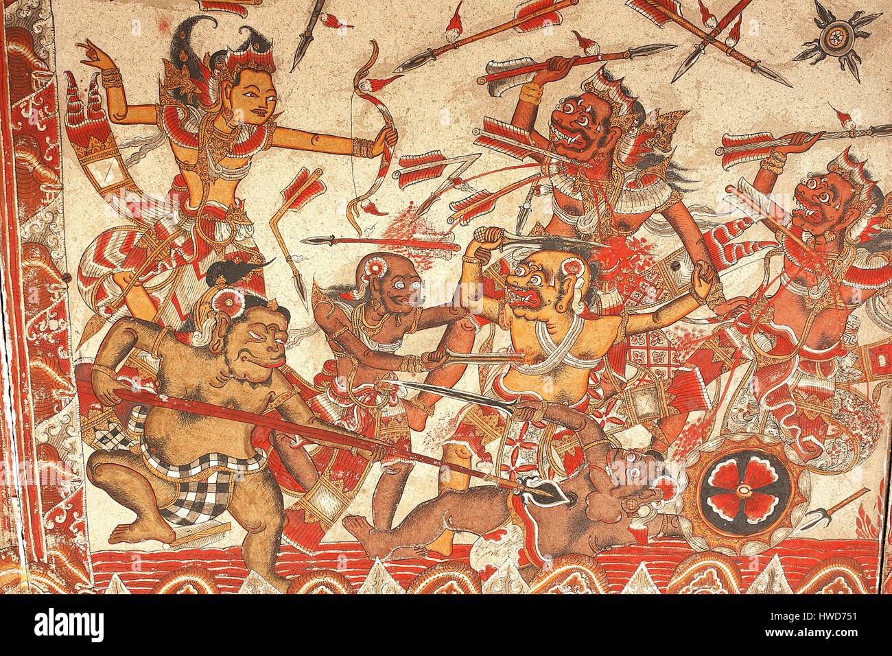 Kamasan wayang painting hi-res stock photography and images - Alamy