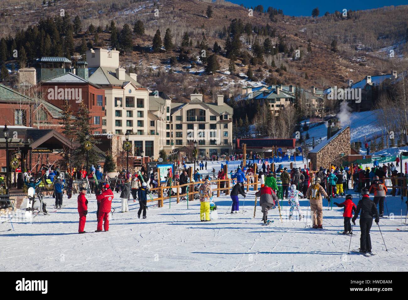 United States, Colorado, Beaver Creek, Beaver Creek Ski Resort Stock