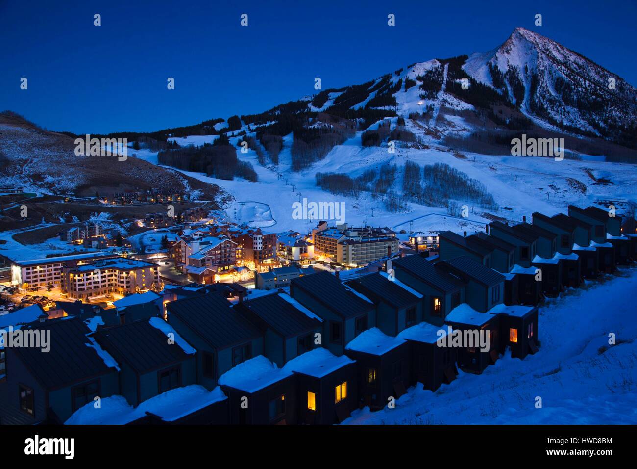 United States, Colorado, Crested Butte, Mount Crested Butte Ski Village