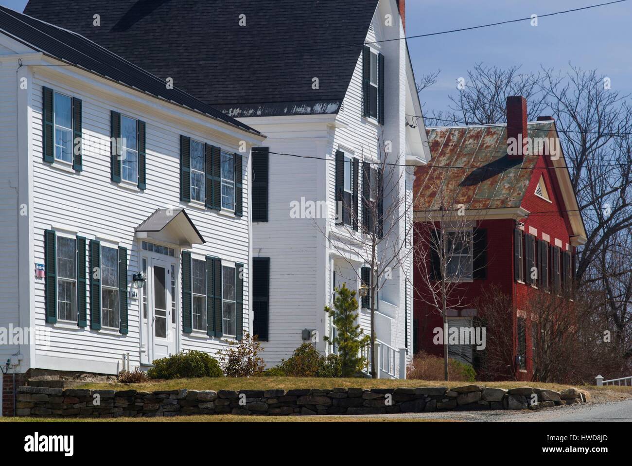 United States, Vermont, Peacham, house detail Stock Photo Alamy