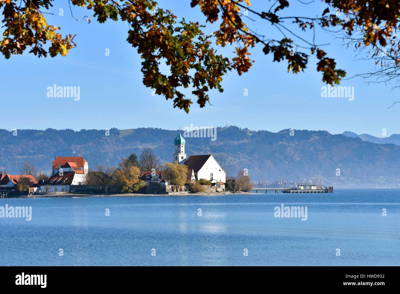 Germany, Bavaria, Lake Constance (Bodensee), near Lindau, Wasserburg