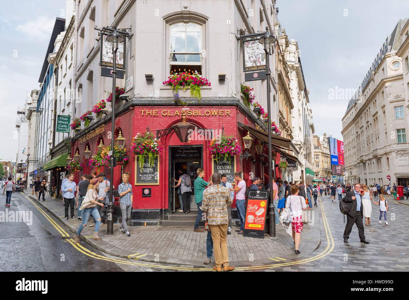 United Kingdom, London, Soho district, Glasshouse Street,The