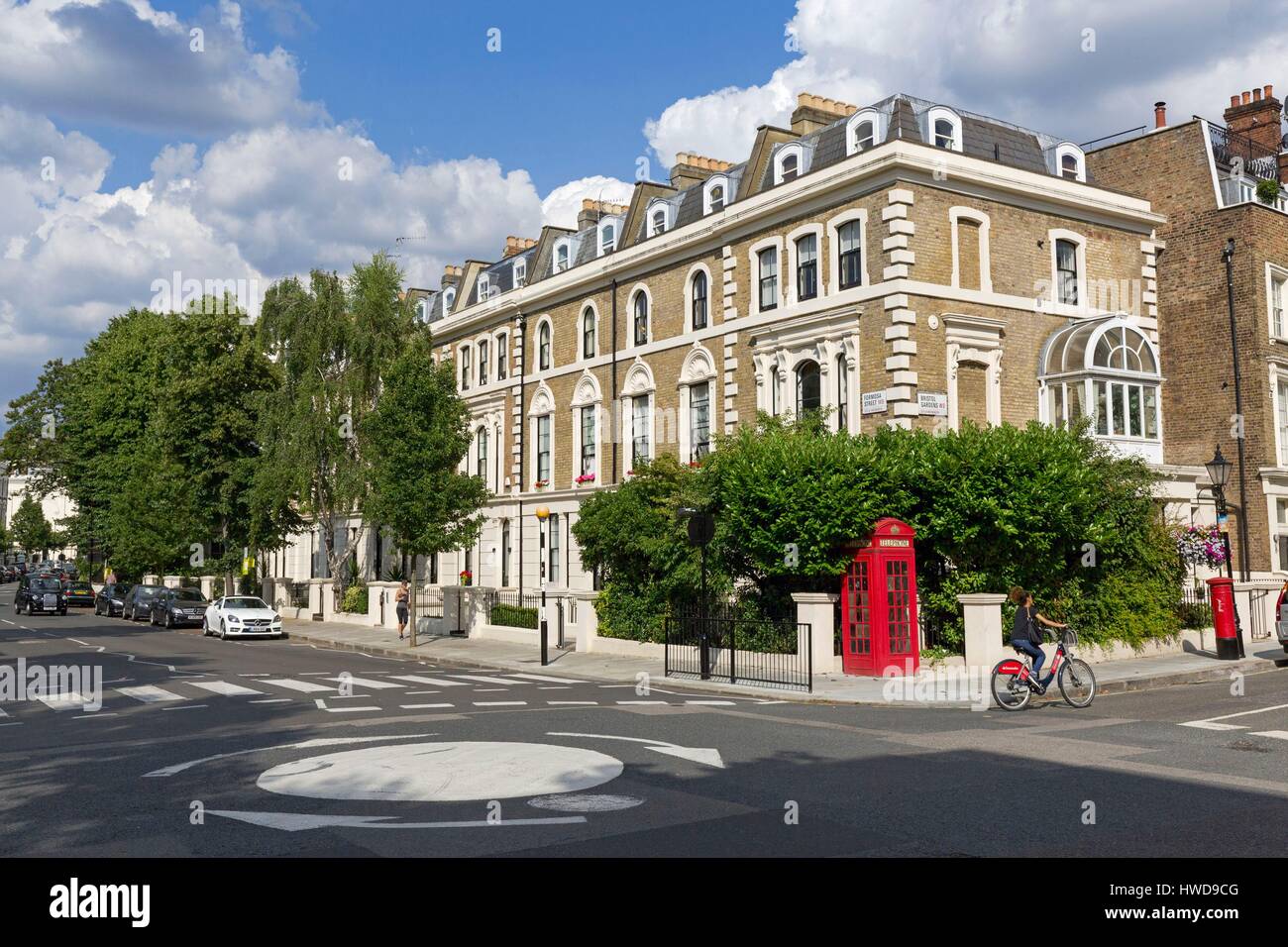United Kingdom, London, Maida Vale district, Formosa Street, crossroad