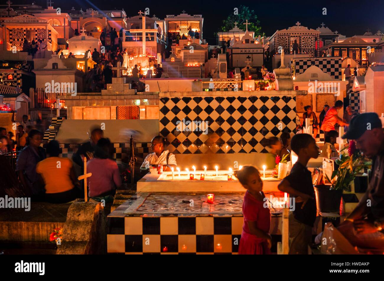 France, French West Indies, Guadeloupe, GrandeTerre, funeral wake of