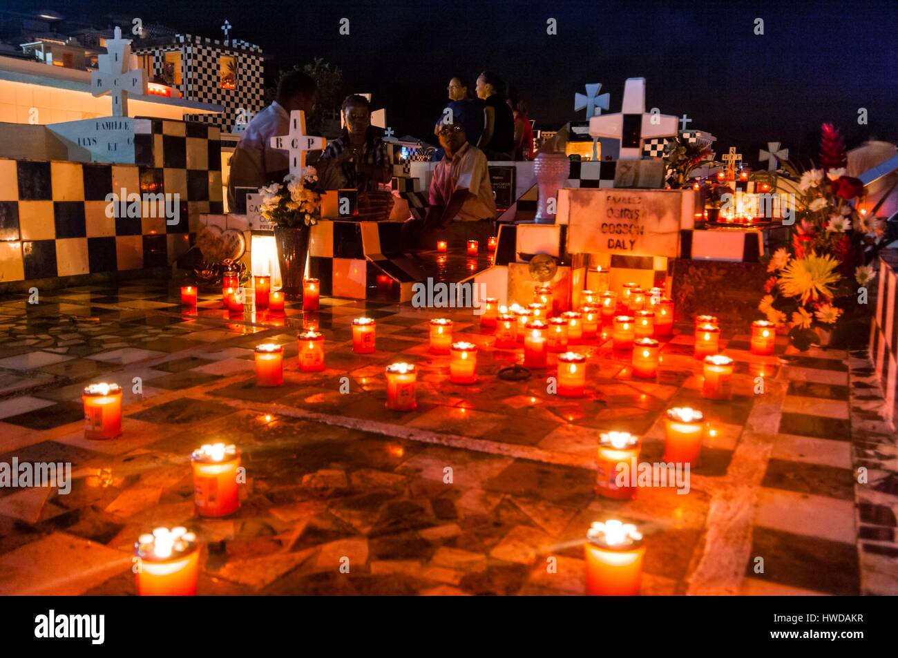 France, French West Indies, Guadeloupe, GrandeTerre, funeral wake of