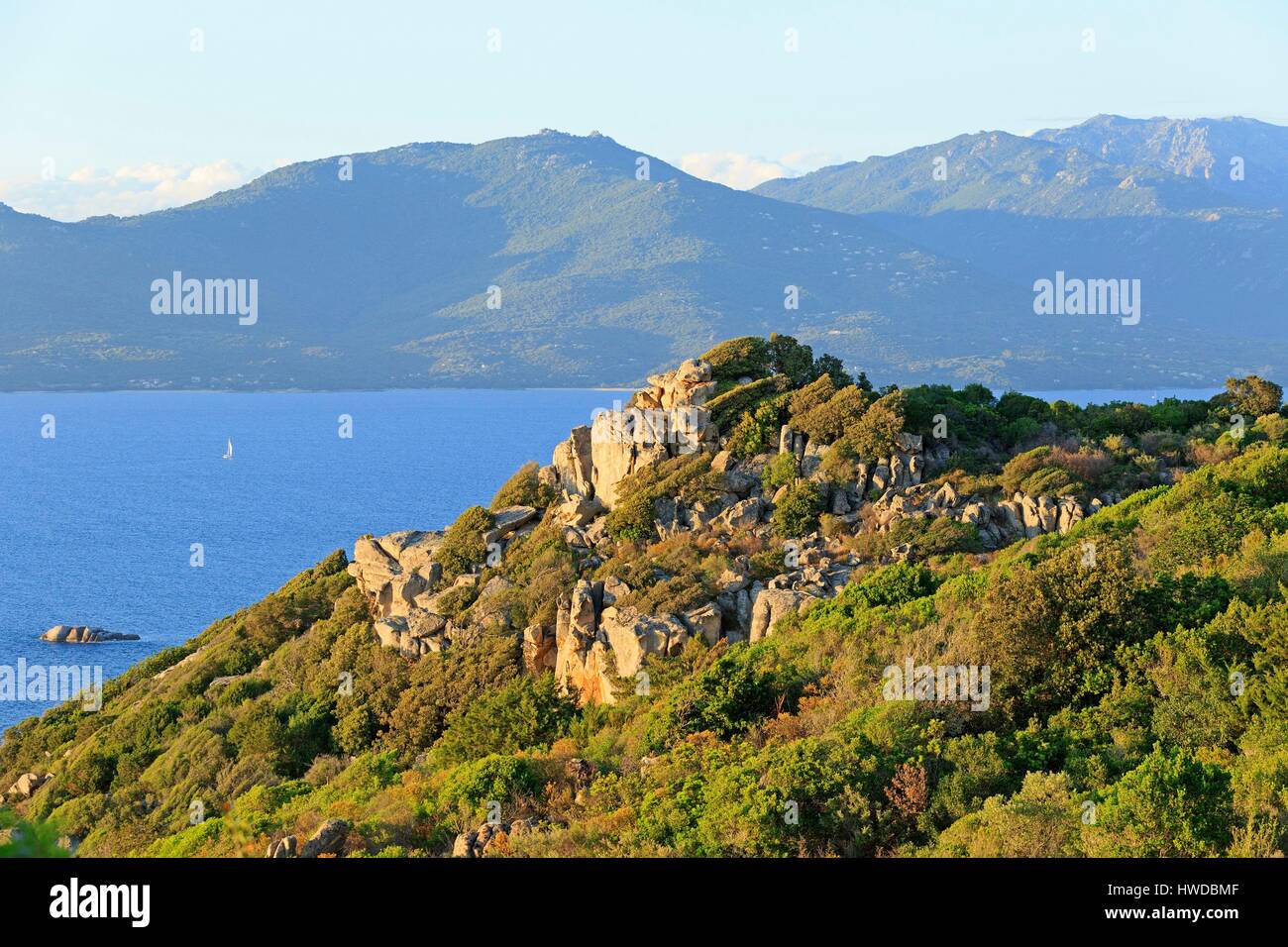 France, Corse du Sud, Gulf of Valinco, Belvedere Campomoro, Belvedere