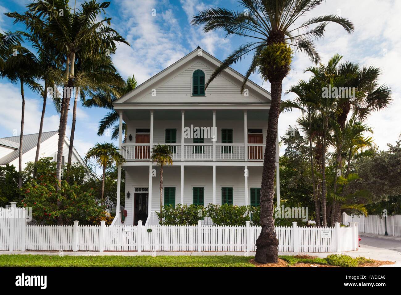 United States, Florida, Florida Keys, Key West, Truman Annex, house