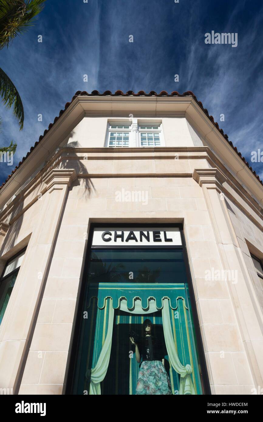 United States, Florida, Palm Beach, Worth Avenue, Chanel Store, exterior  Stock Photo - Alamy