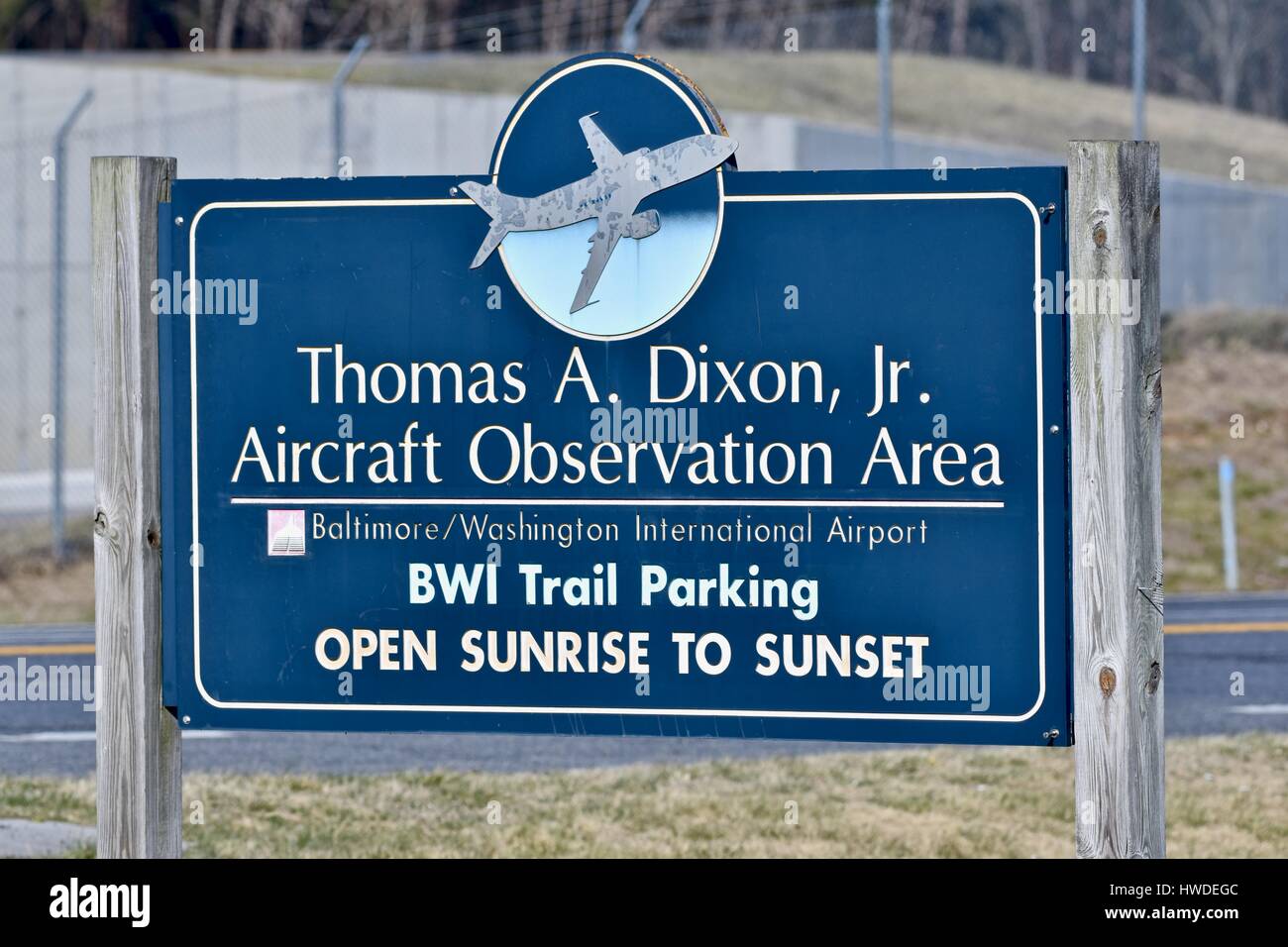 Thomas A. Dixon, Jr. Aircraft Observation Area park near the BWI