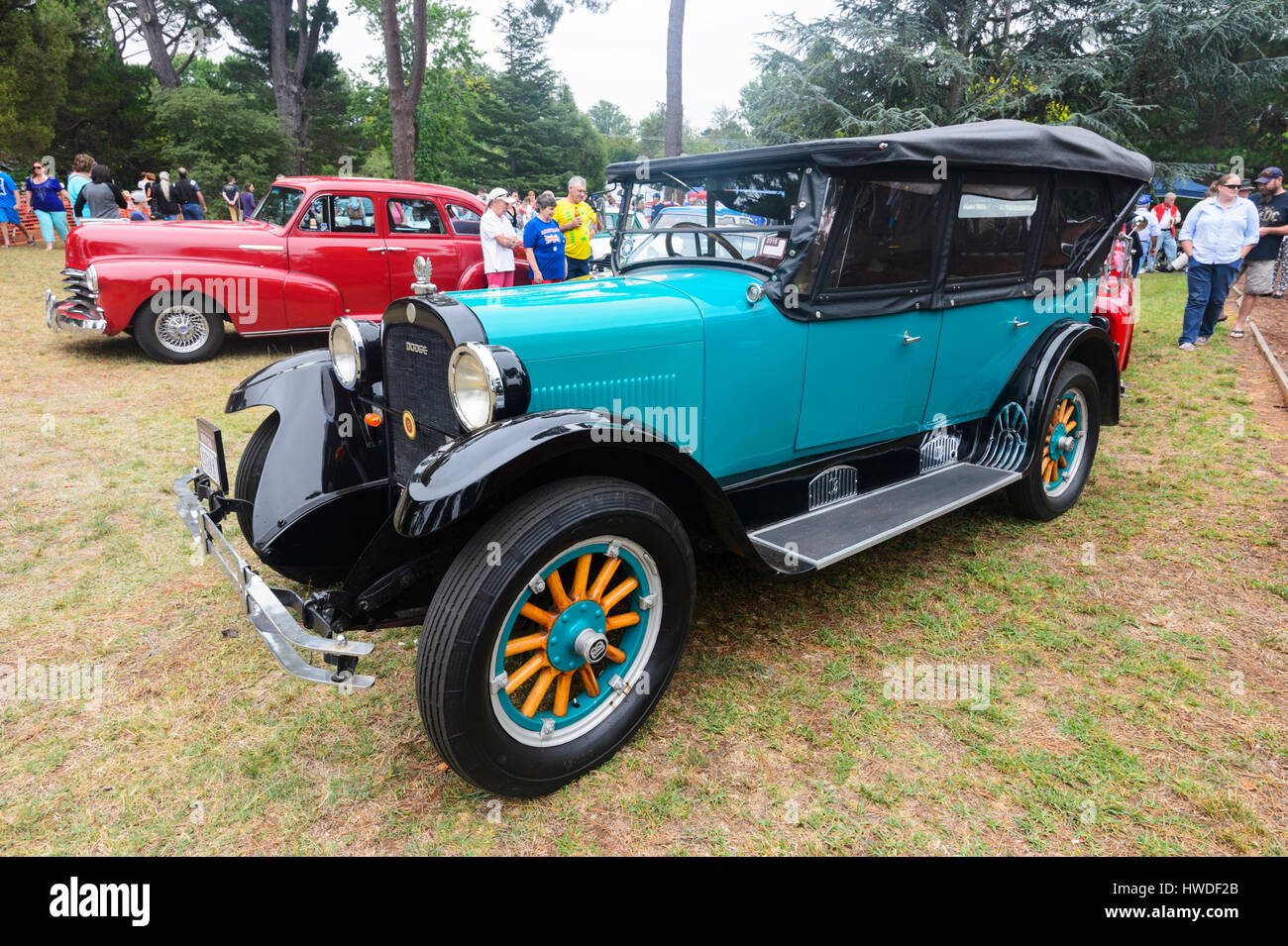 Green vintage Dodge Brothers car Stock Photo