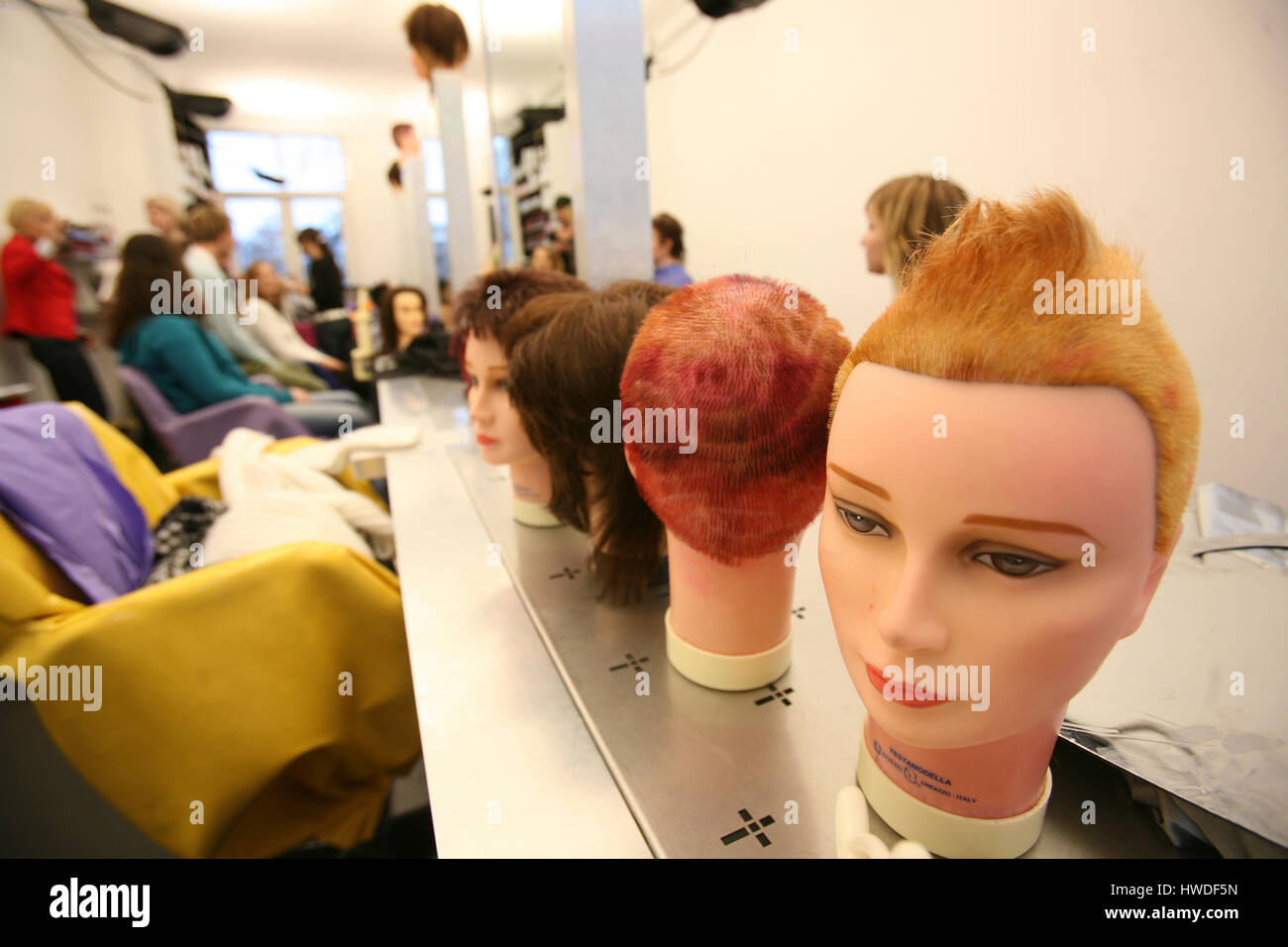 hairdresser at work Stock Photo Alamy