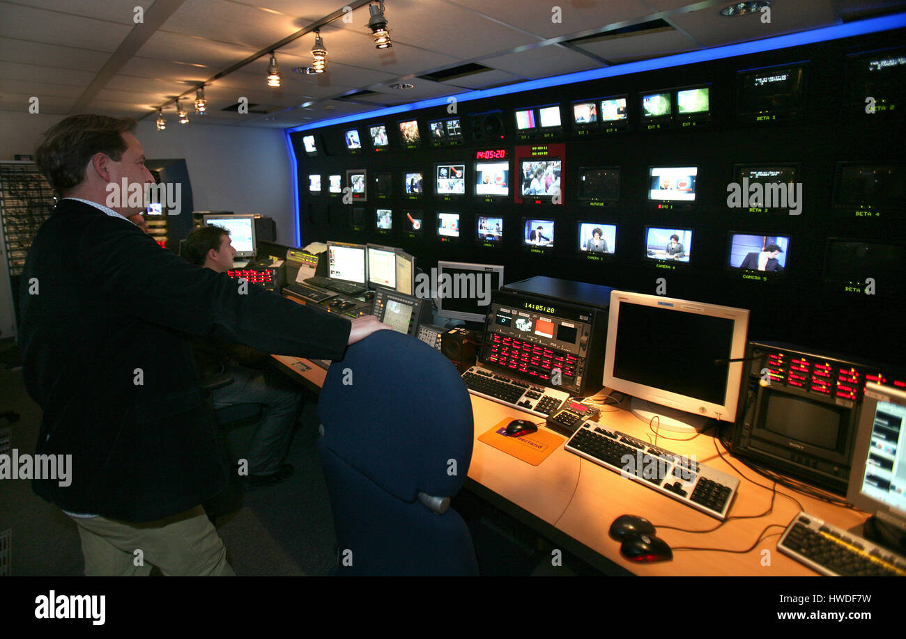 control panel of a tv studio editing room Stock Photo - Alamy