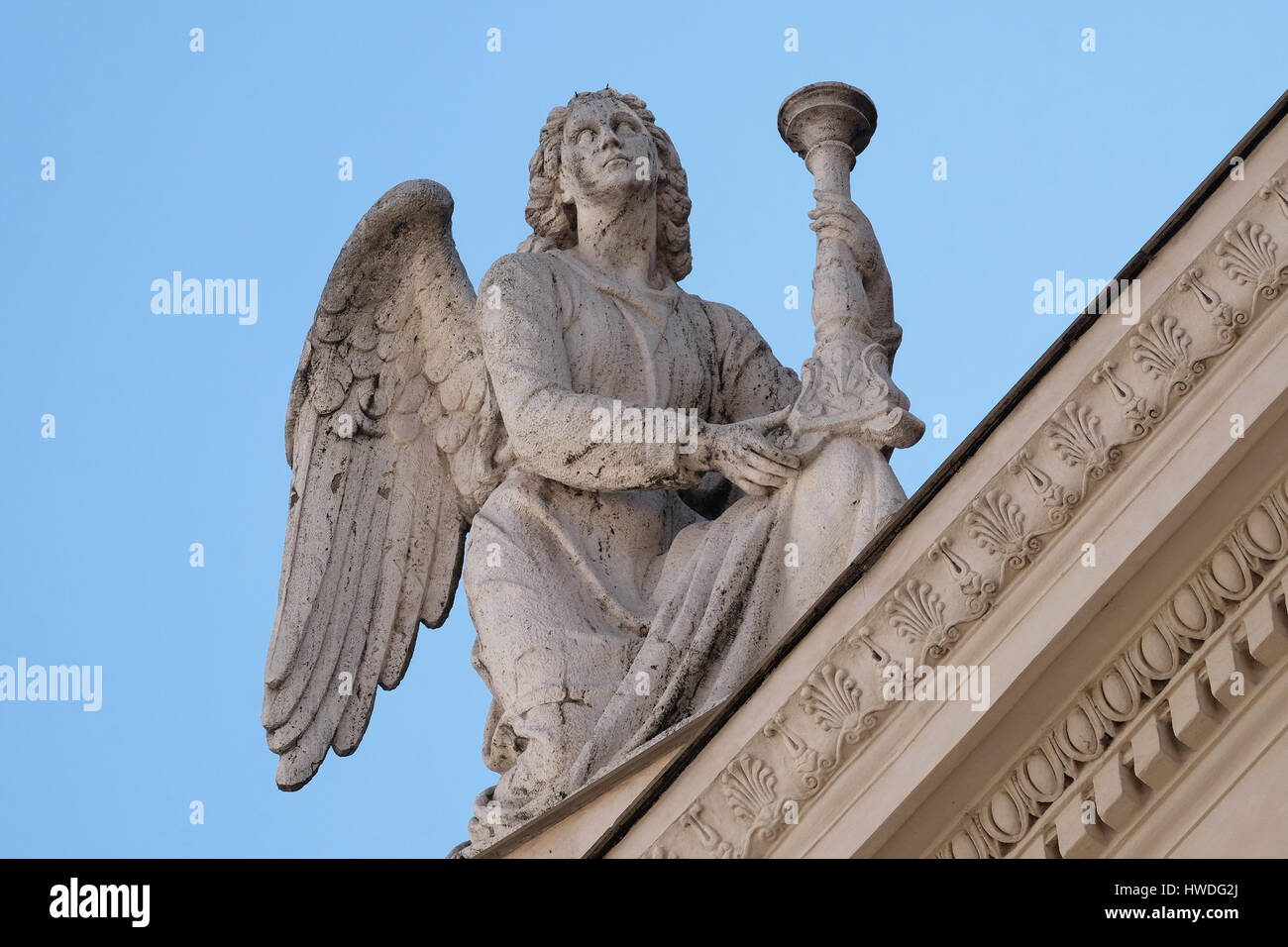 Angel, San Rocco church dedicated to Saint Roch. Founded in 1499 by ...