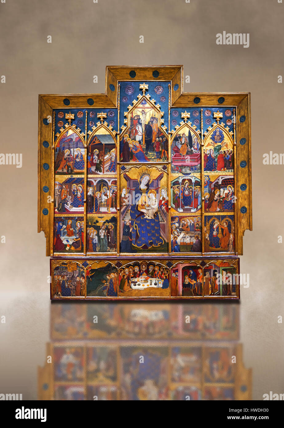 Altarpiece of the Virgin by JAUME SERRA Circa 1367-1381. MNAC ...