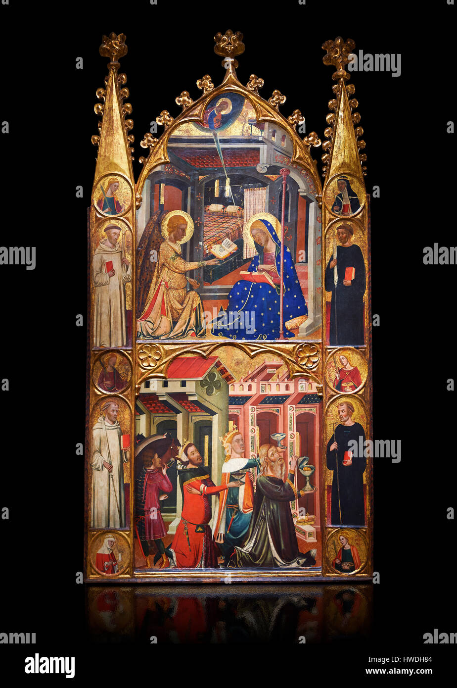 Medieval painted altar panel hi-res stock photography and images - Alamy