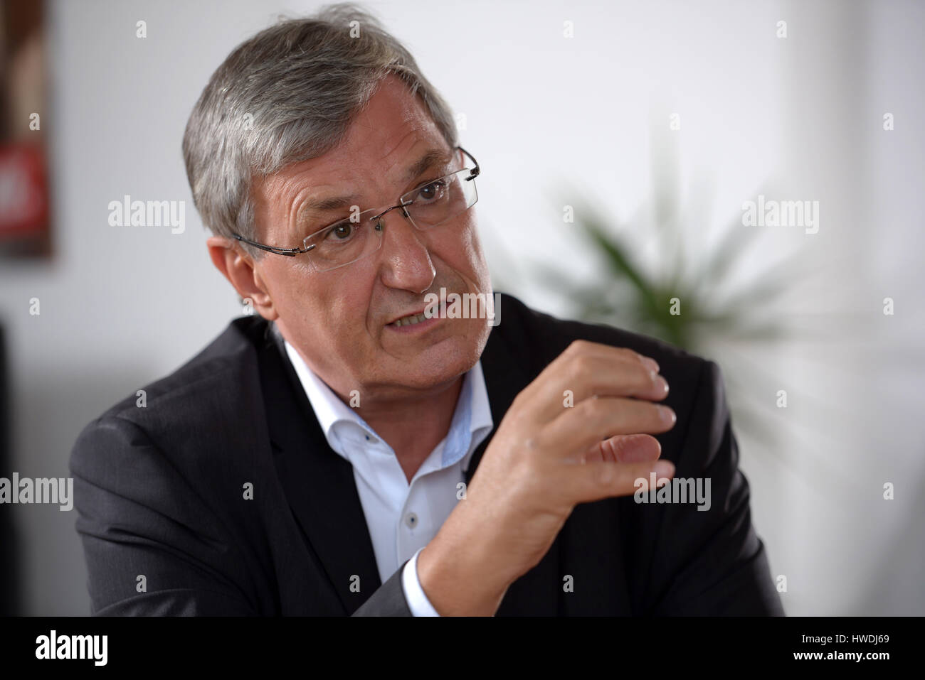 Berlin, Germany, Bernd Riexinger, Chairman of the Left Party Stock Photo