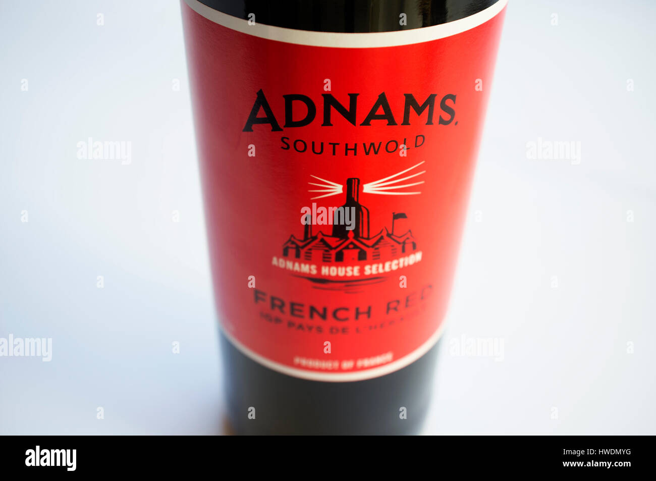 Adnams French Red wine Stock Photo