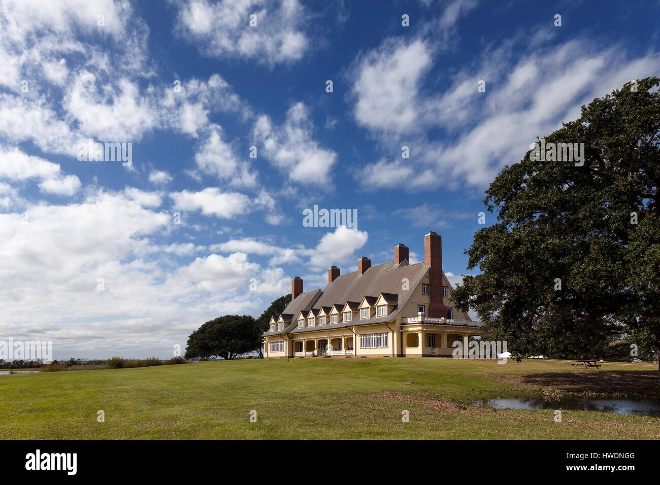 NC00695-00...NORTH CAROLINA - The Whalehead Club in the town of Corolla on the Outer Banks. Stock Photo