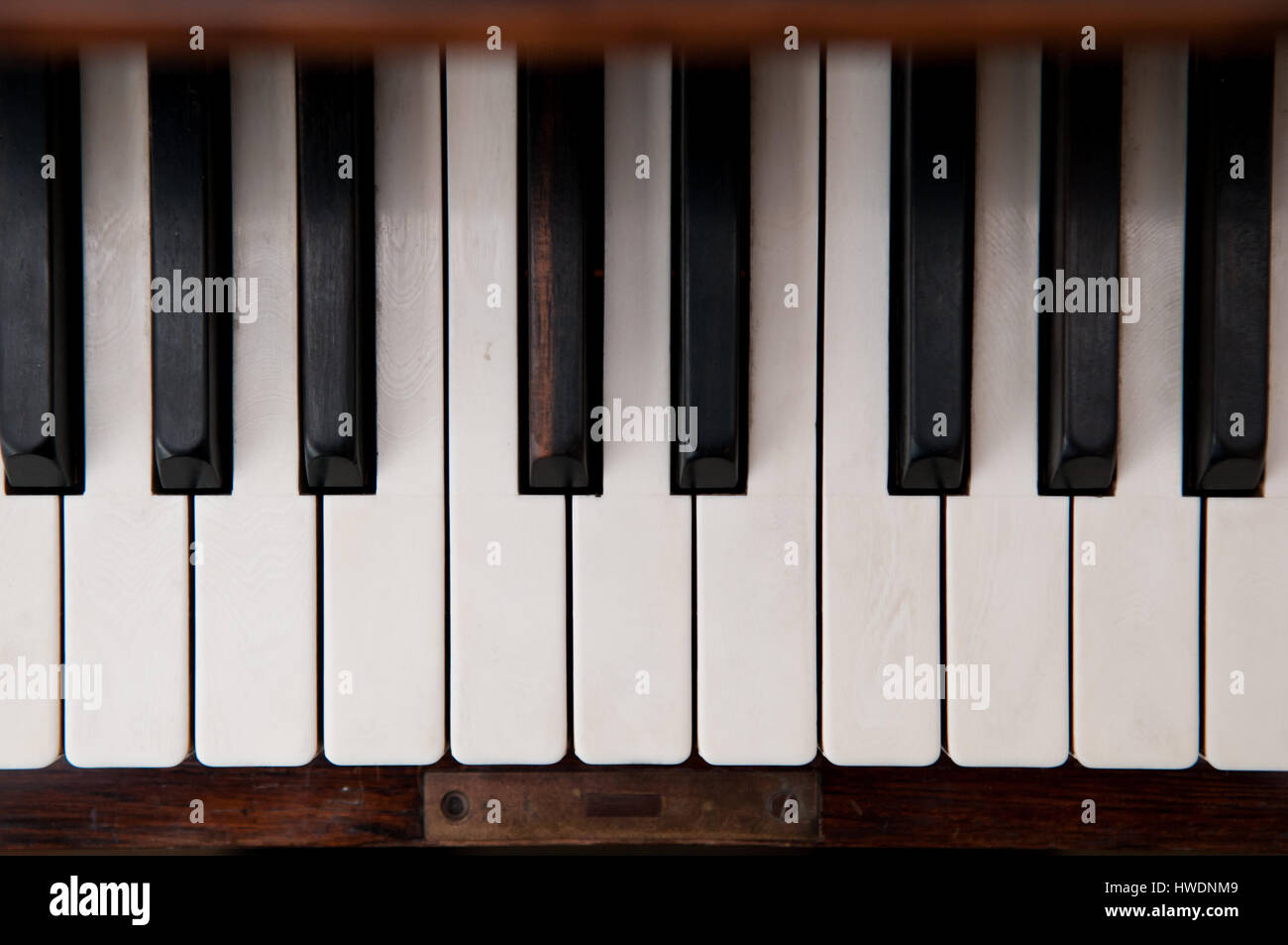 Piano keys close up with black and white keyboard Stock Photo Alamy