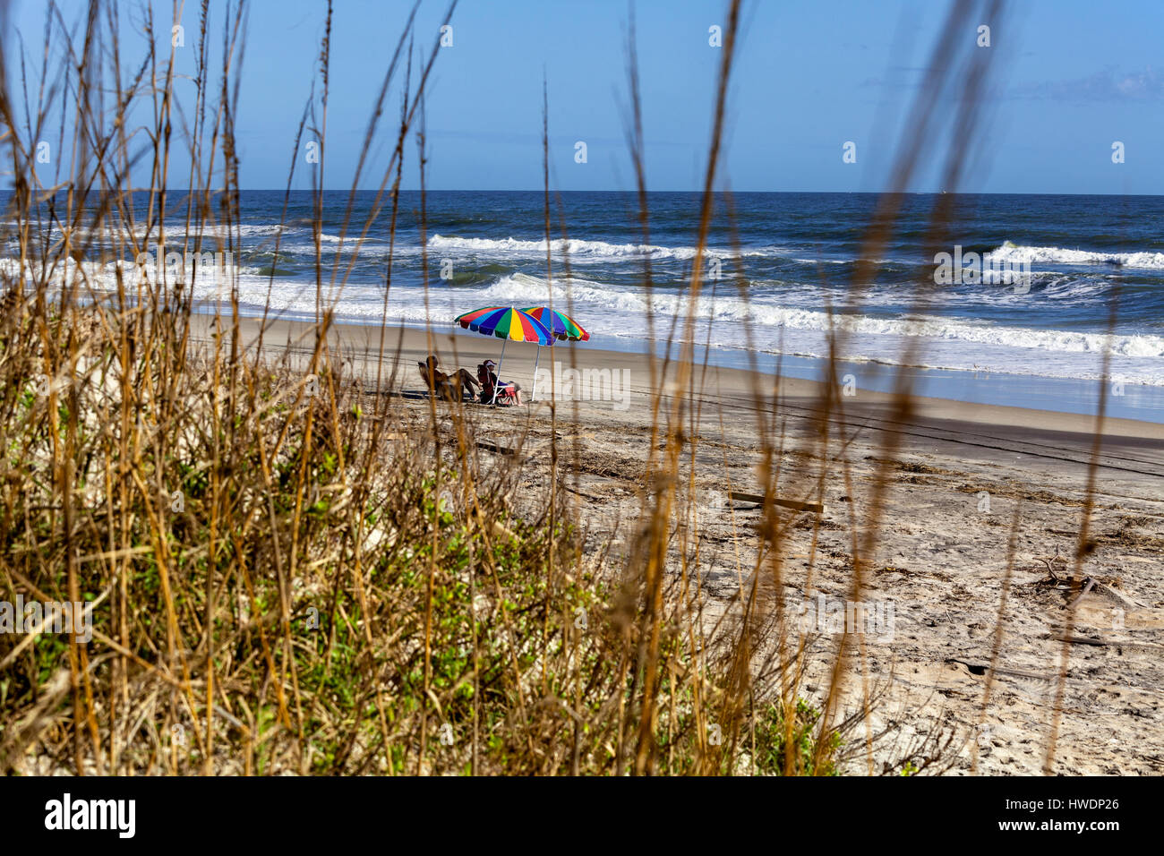 NC0072200...NORTH CAROLINA Umbrellas on the beach in Cape Hatteras