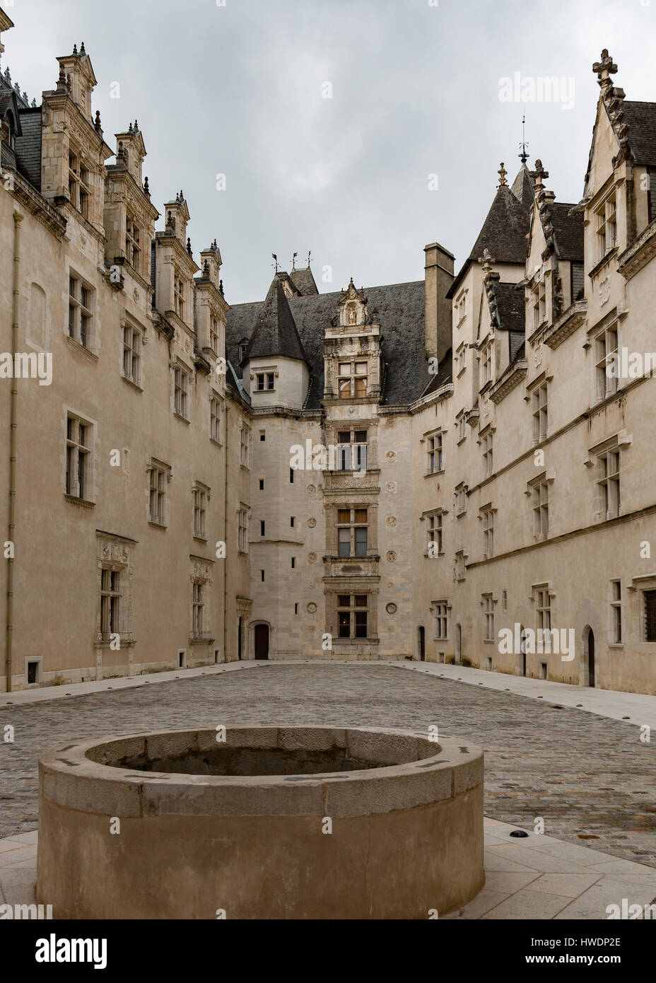 The courtyard of the Château de Pau, France Stock Photo