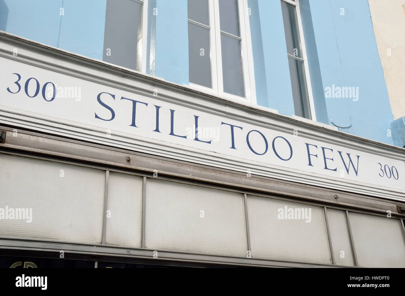 Still Too Few antiques shop in Westbourne Grove, Notting Hill, London, UK. Stock Photo