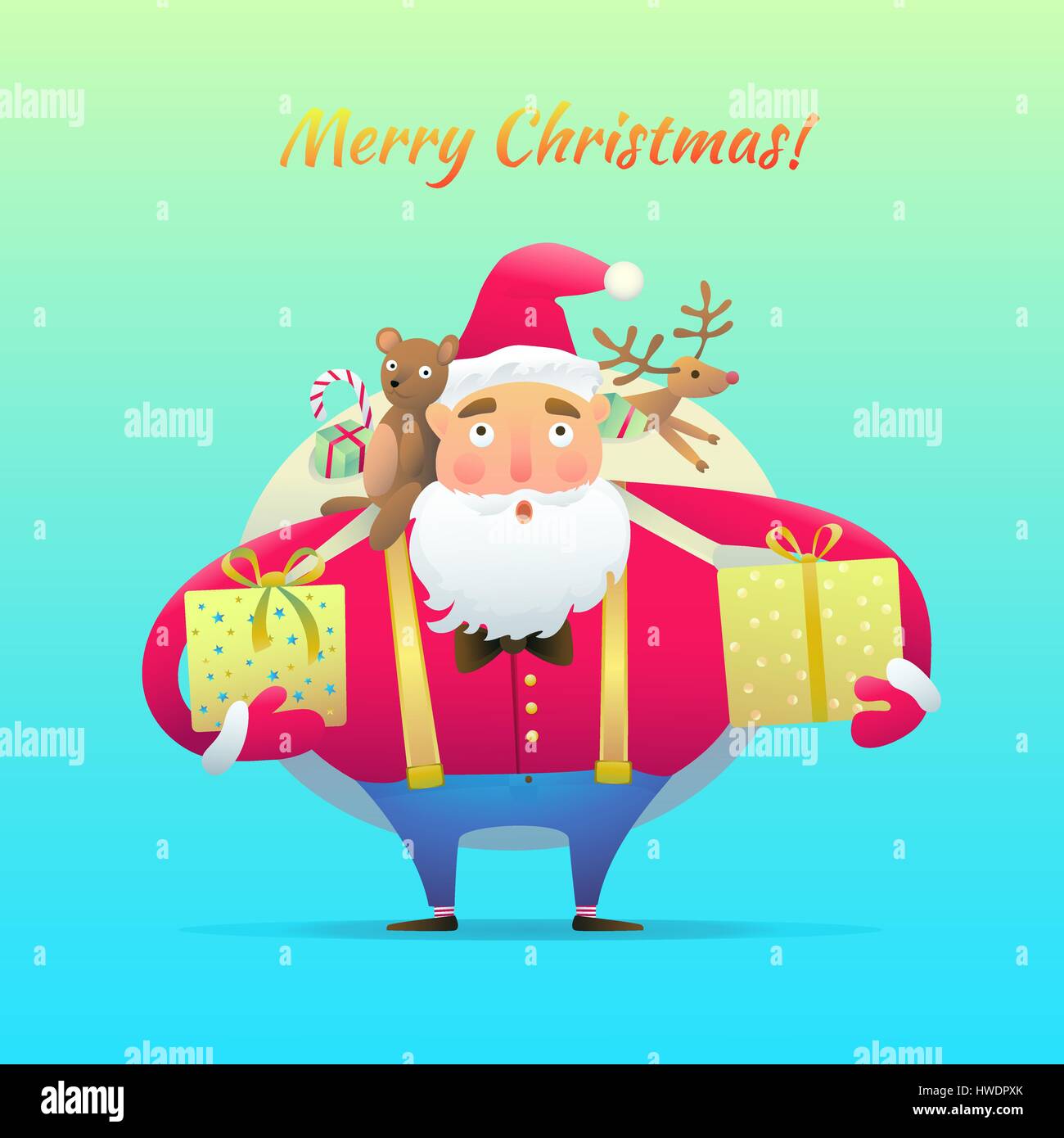 Character Santa Claus Stock Vector