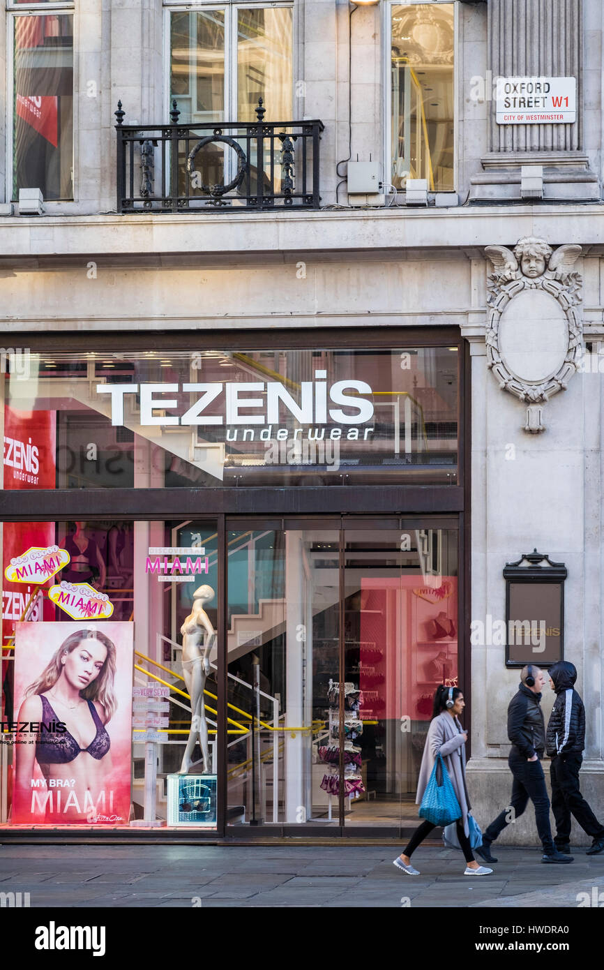 Tezenis Underwear store, Oxford Street, London, England, U.K Stock Photo -  Alamy