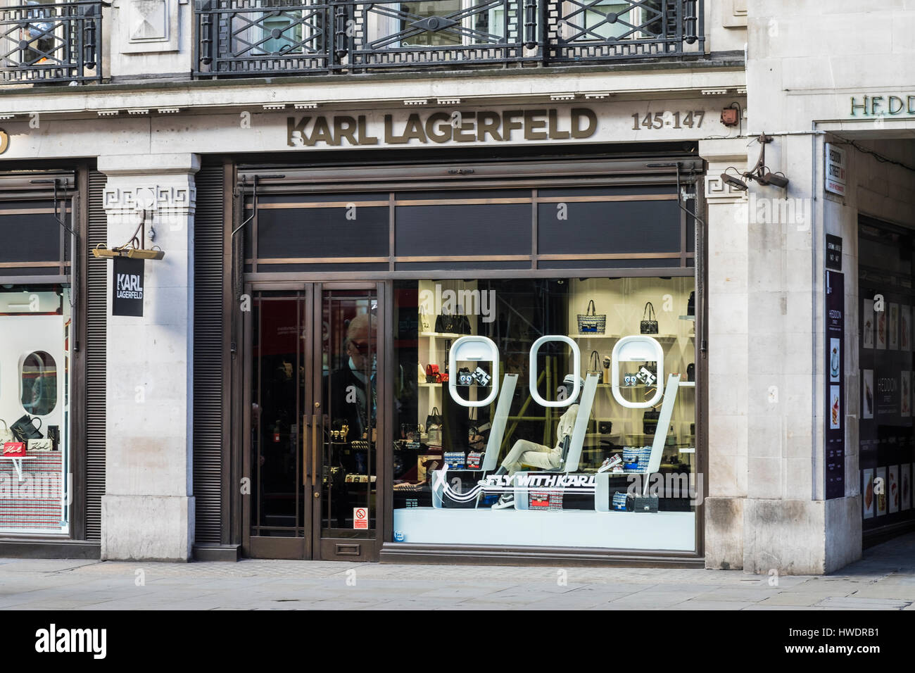 Karl Lagerfeld Store, Regent Street, London, England, U.K Stock
