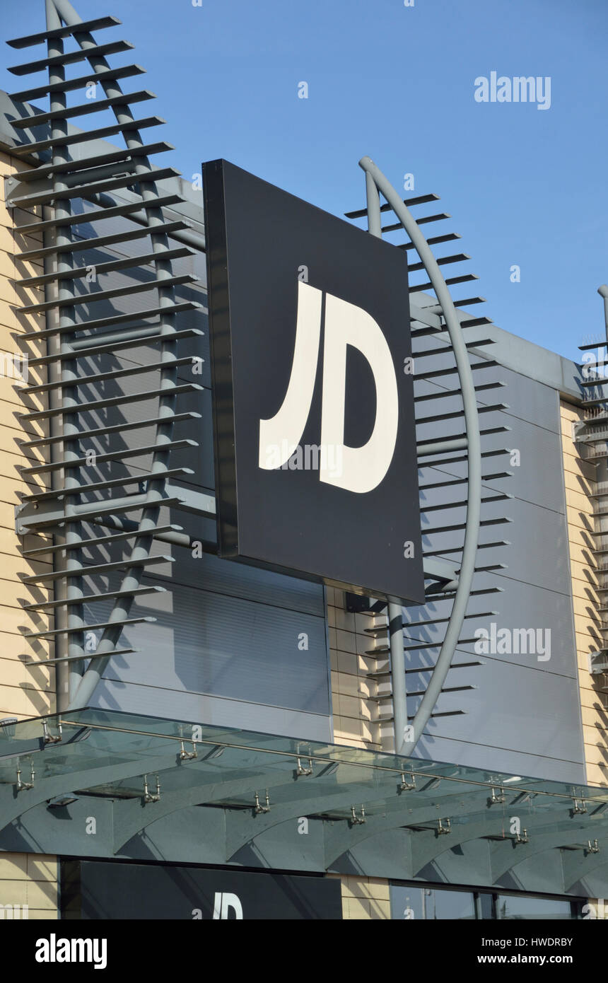 JD Sports store in Tottenham Hale Retail Park, London, UK. Stock Photo