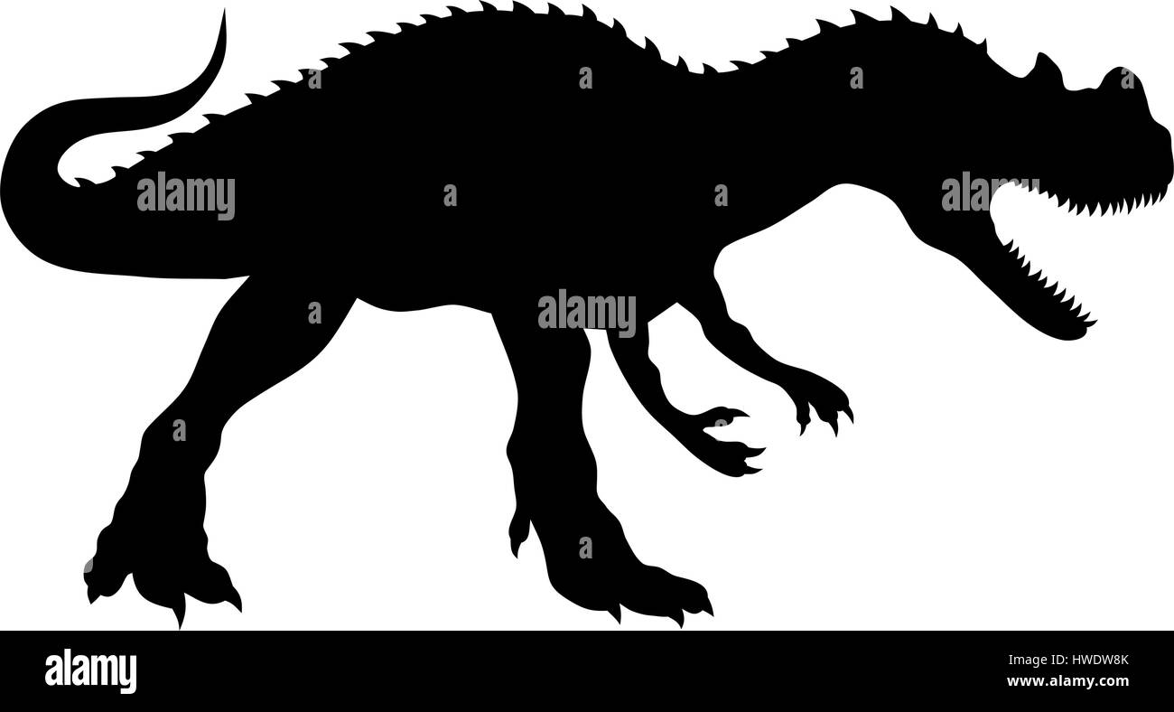 Abstract vector illustration of prehistoric animal dinosaur Stock Vector