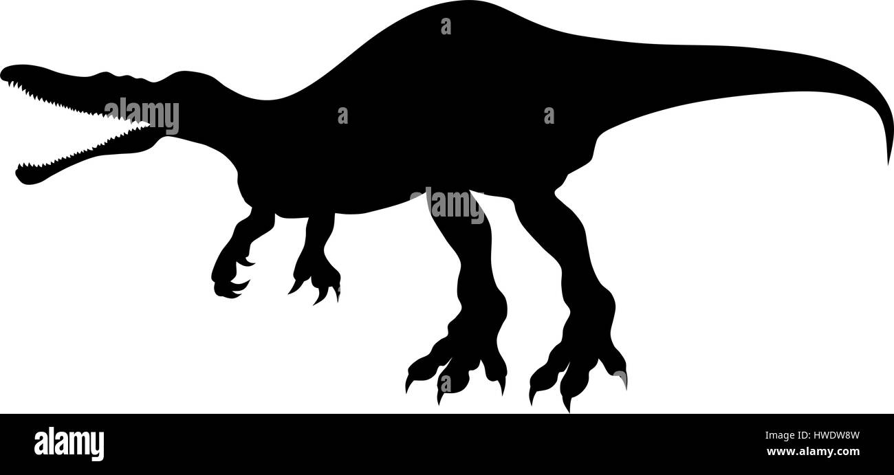 Abstract vector illustration of prehistoric animal dinosaur Stock Vector