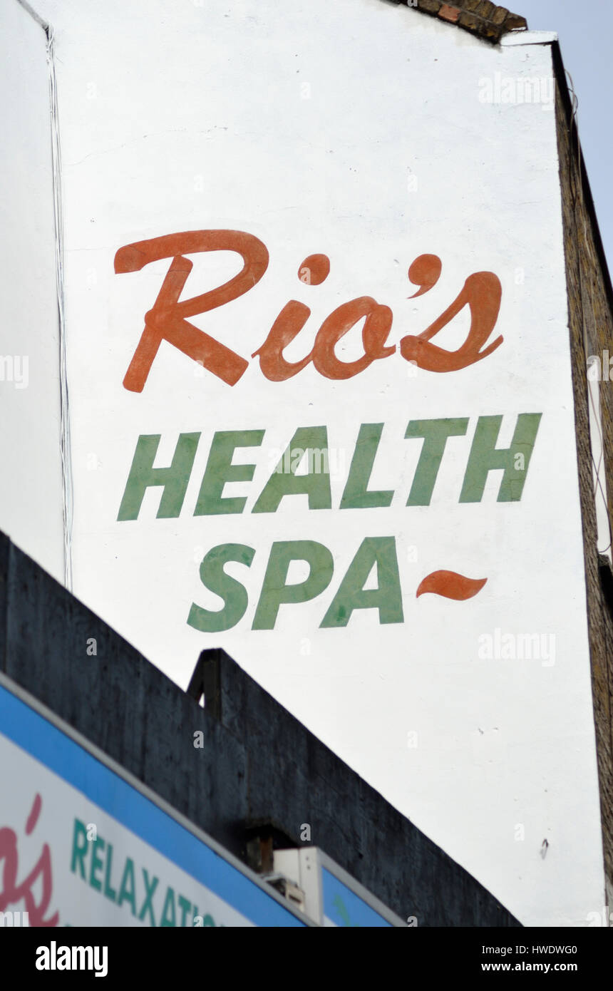Rio’s Health Spa in Kentish Town, London, UK. Stock Photo