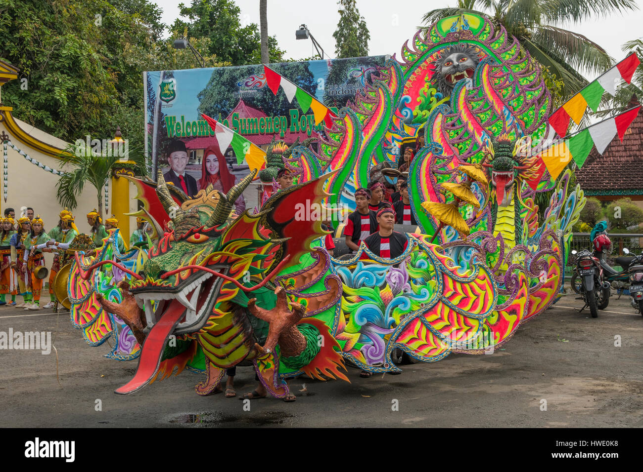 Welcome Dragon, Sumenep, Madura, Indonesia Stock Photo