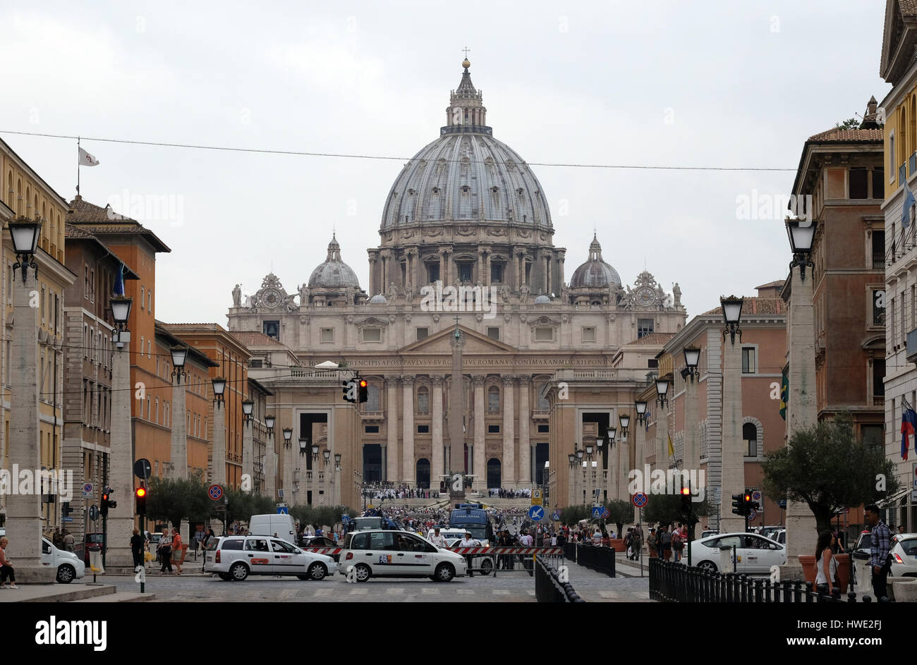 St. Peters Basilica in Vatican City, most famous landmark in Rome
