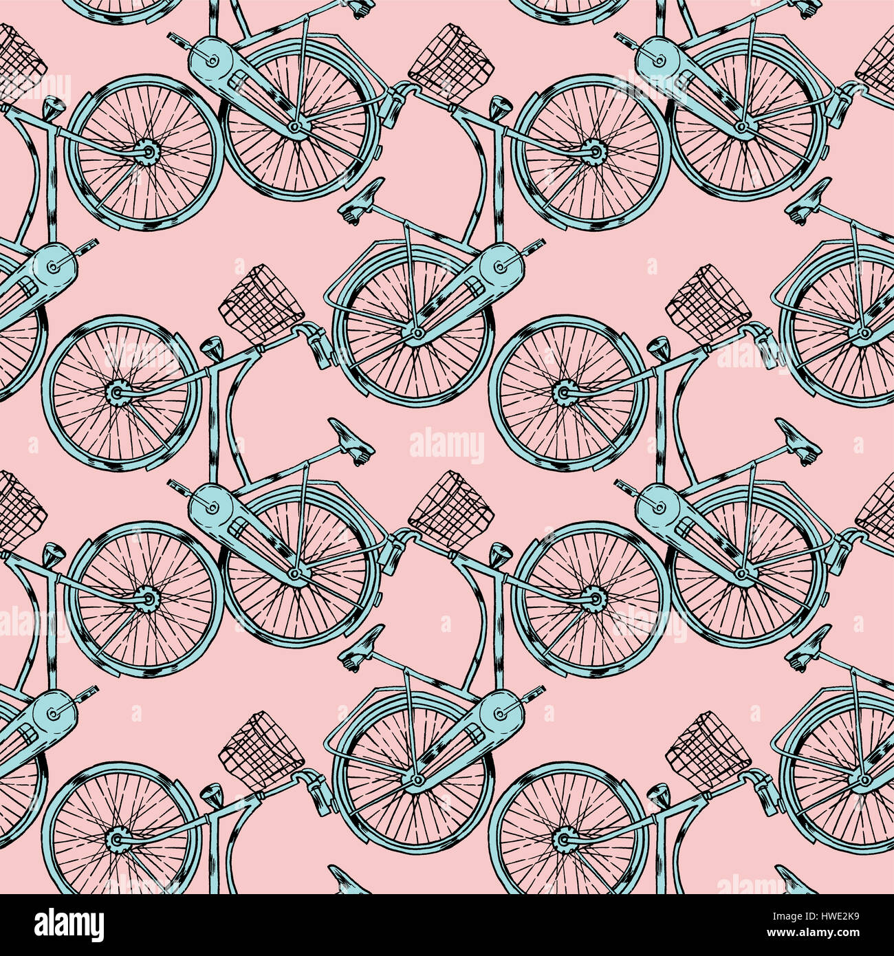 bicycle with cart in front