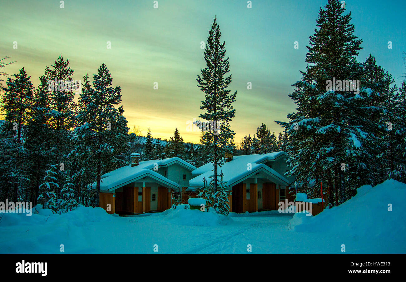 Land Scape photos from Levi, Lapland Stock Photo Alamy