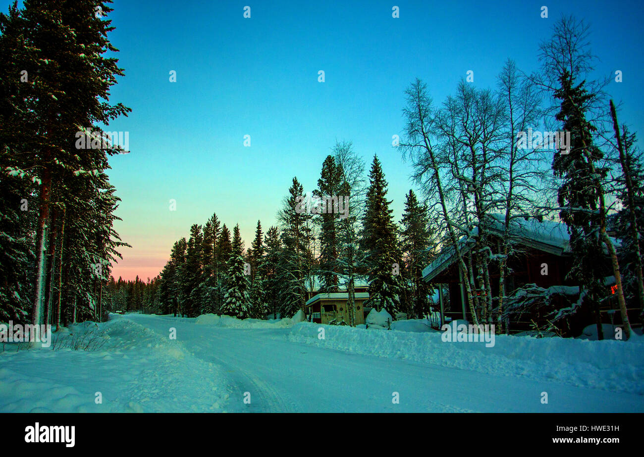 Land Scape photos from Levi, Lapland Stock Photo Alamy