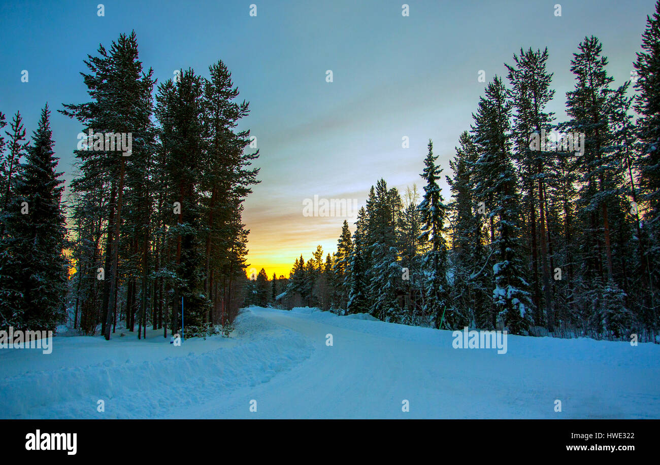 Land Scape photos from Levi, Lapland Stock Photo Alamy