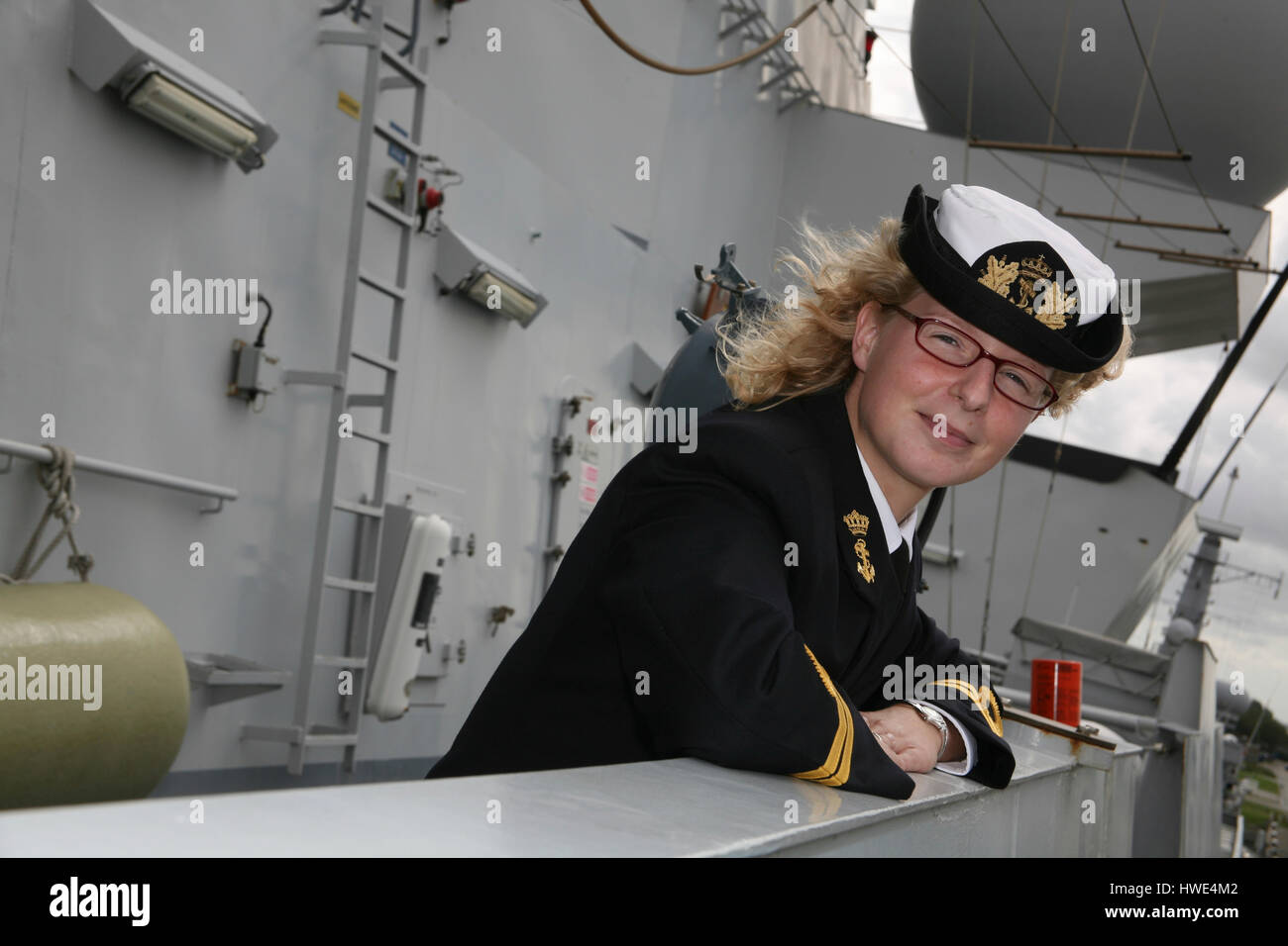 officer of the dutch navy Stock Photo