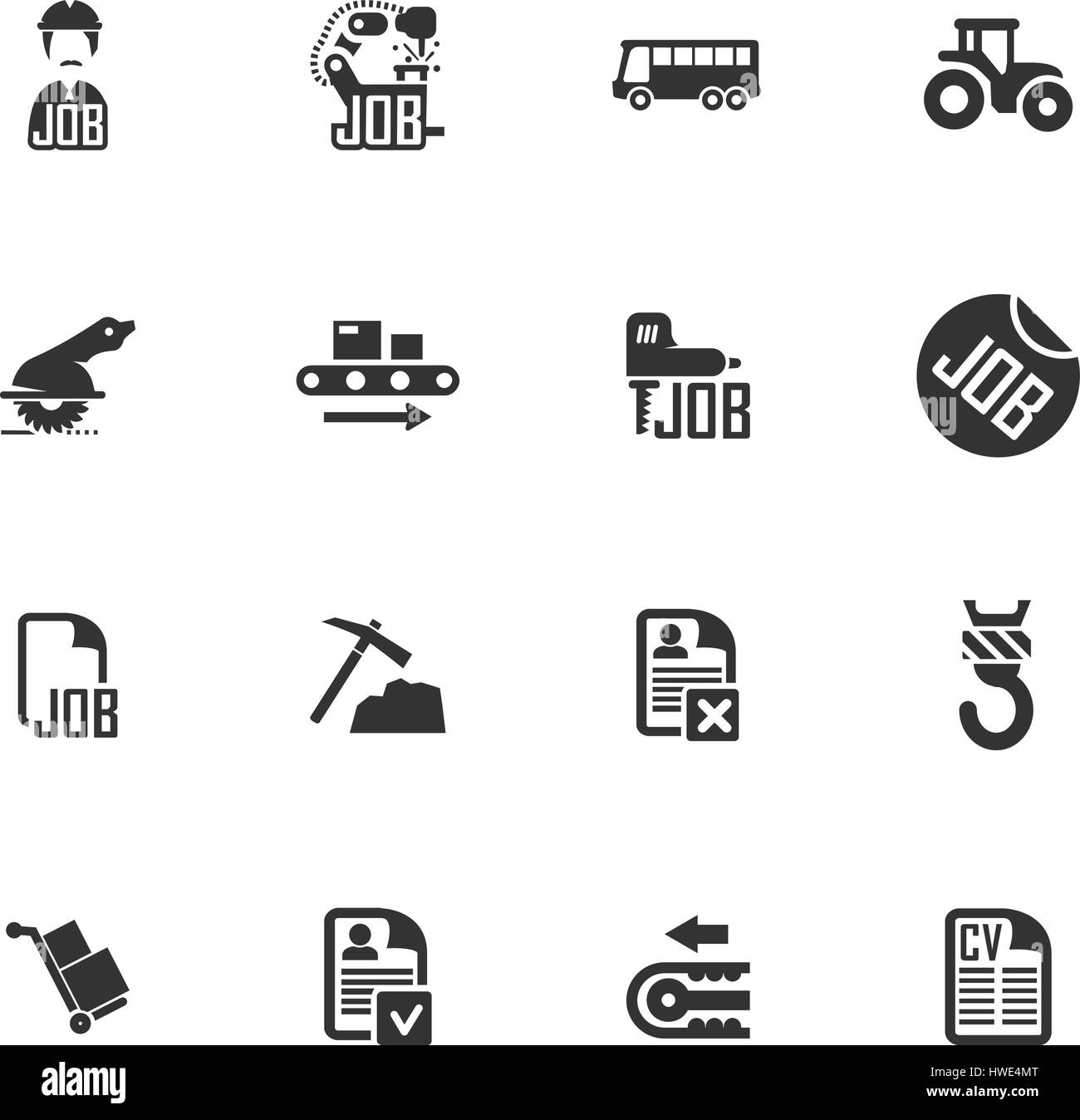 Job icon set for web sites and user interface Stock Vector Image & Art ...