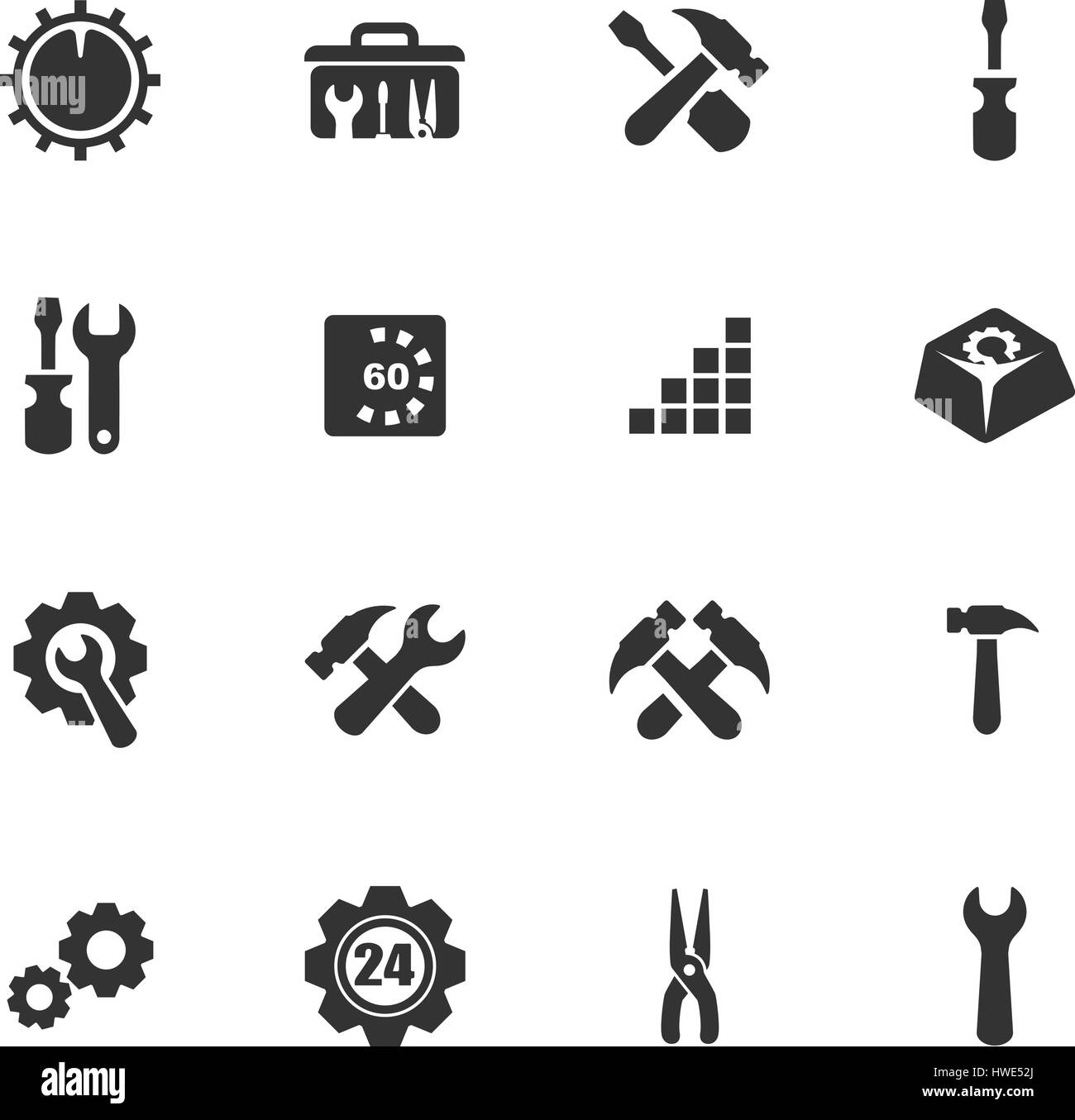 Setting icon set for web sites and user interface Stock Vector Image ...