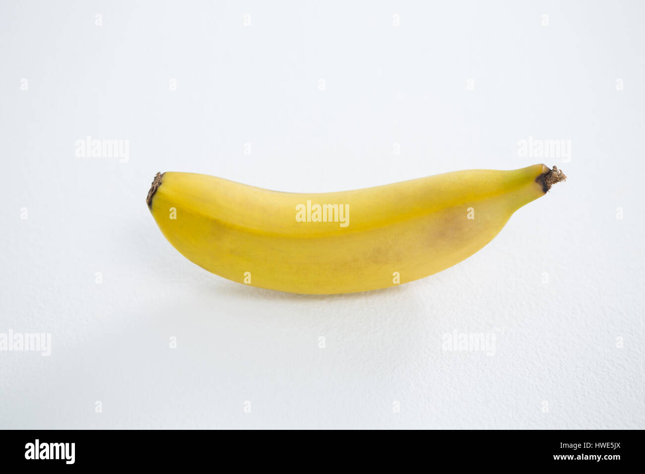 Close-up of fresh banana on white background Stock Photo