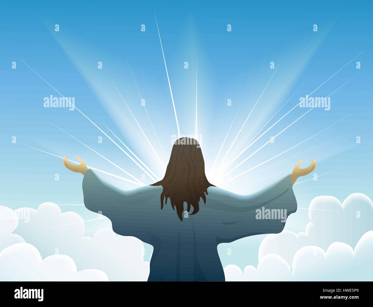 Resurrected jesus Stock Vector Images - Alamy